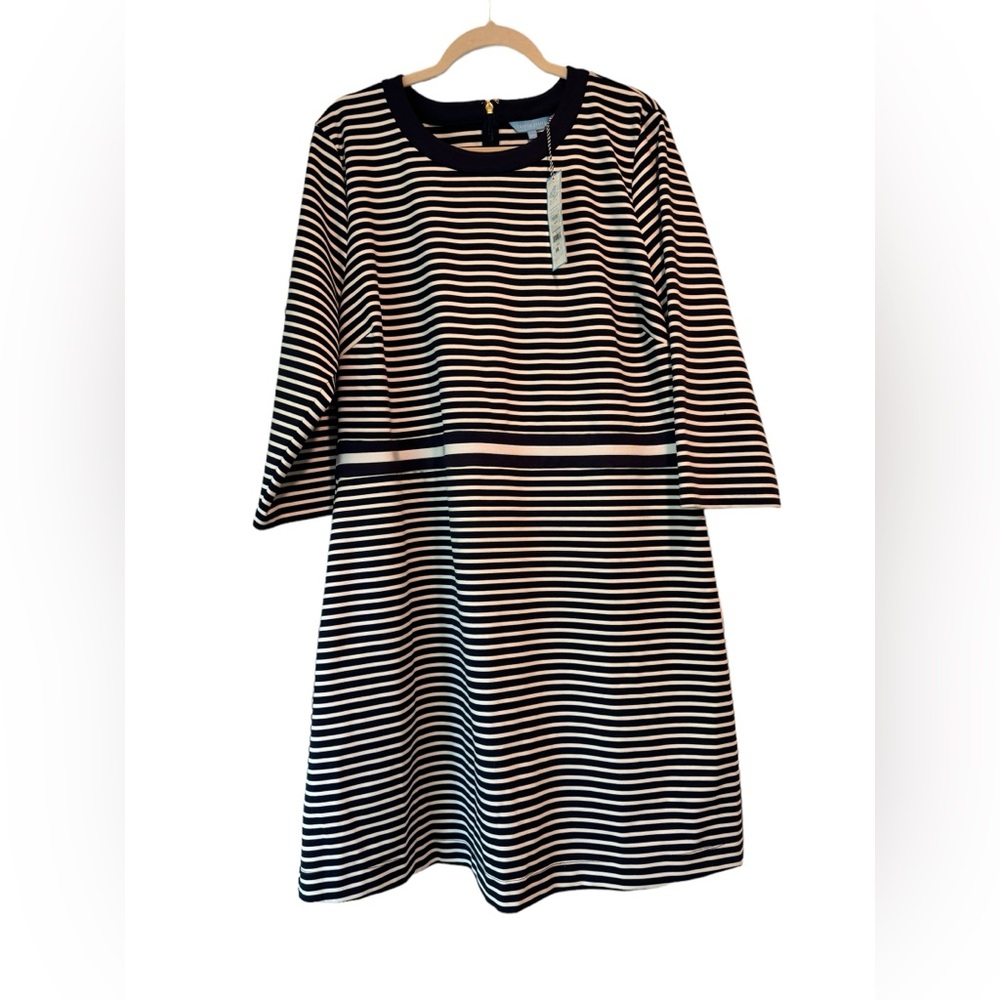 Draper James Striped Persley Ponte Dress